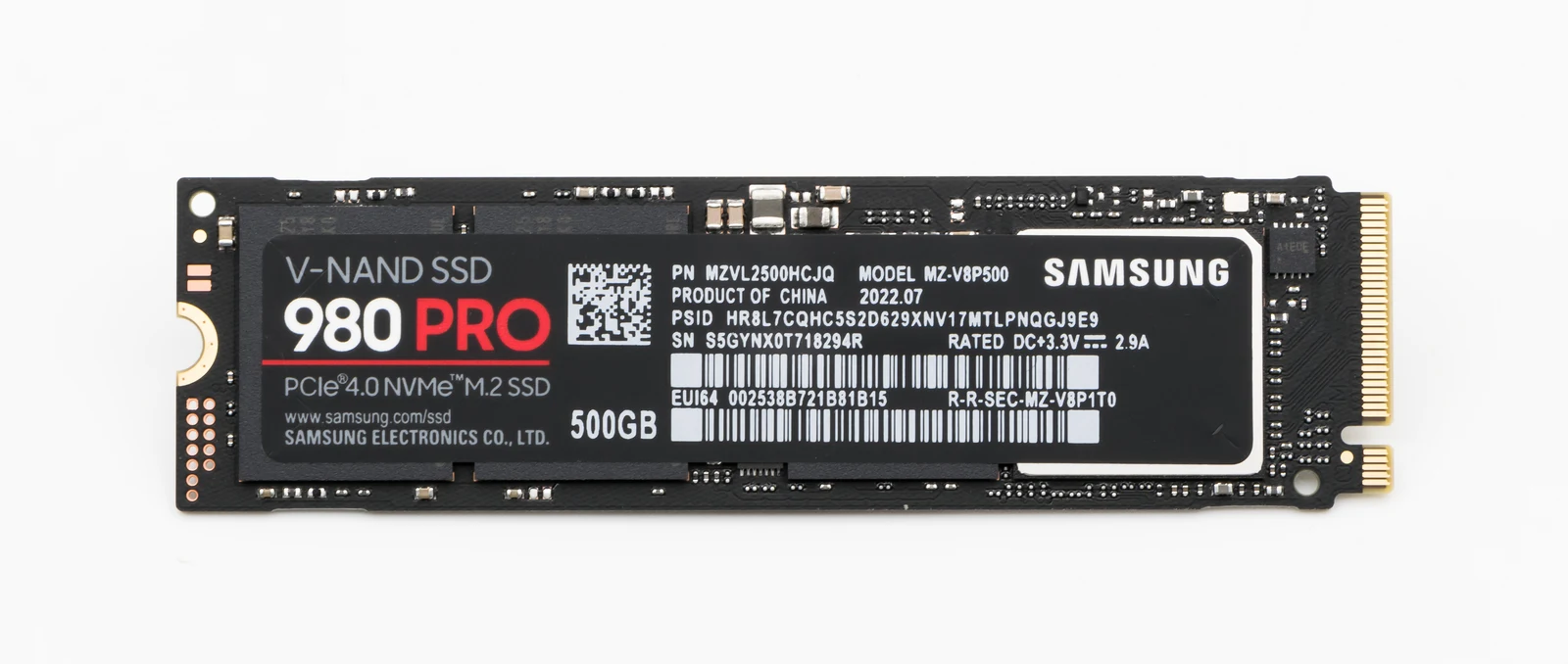 Samsung 980 PRO 500GB photograph