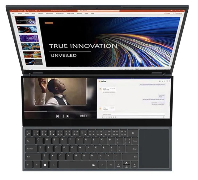 OEM W160DS · Dual-screen laptop — Catalogue image; configuration to be confirmed