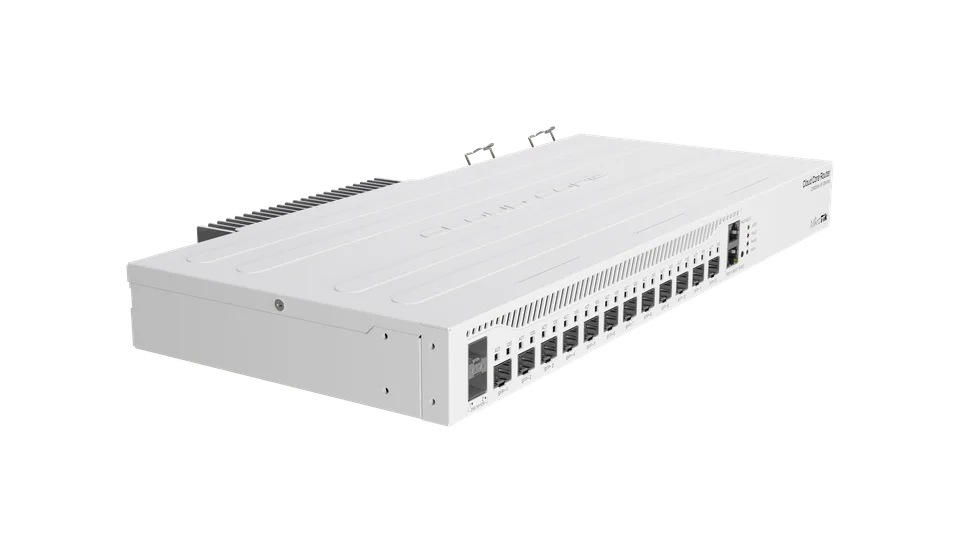 MikroTik CCR2004-1G-12S+2XS — Photo of the listed model; revision and supplied configuration may differ.